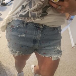 Glow in the dark cut‎ off shorts